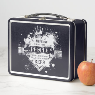 Metal lunchbox for the ultimate bee lover