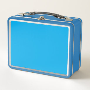 Metal Lunchbox   Light Blue   Classic   Durable