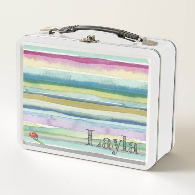 Metal Lunchbox - Lunch Time Ladybird (Front)