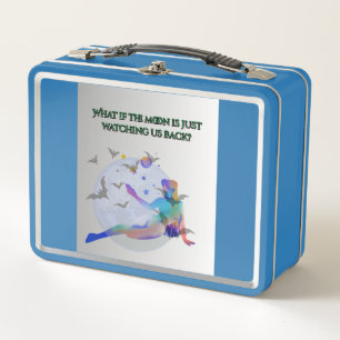 Metal Lunchbox Moon Watching Us Back Fantasy Art