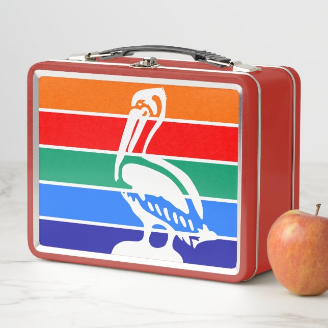 Metal Lunchbox with flag of St. Petersburg (In Situ)
