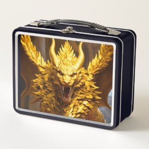 Metal LunchboxChic Black Bag: Timeless Style" "Sle Lunch Box