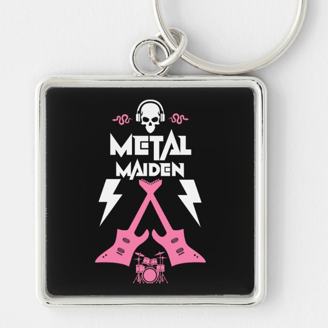 Metal Maiden Music Key Ring (Front)