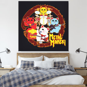 Metal Maneki Canvas Print