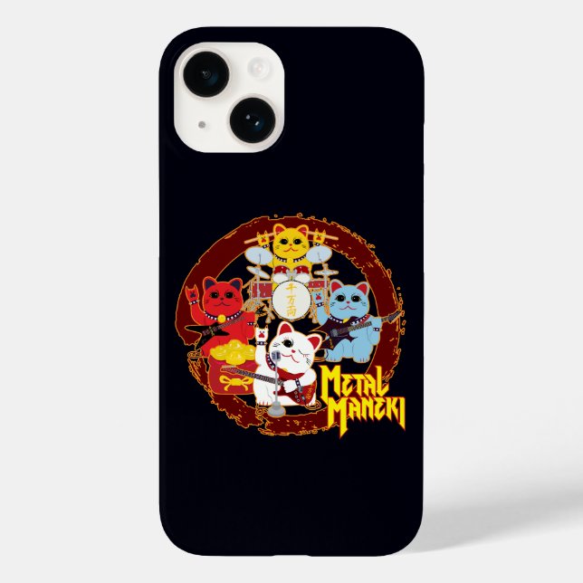 Metal Maneki Case-Mate iPhone Case (Back)