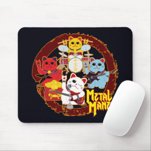Metal Maneki Mouse Mat