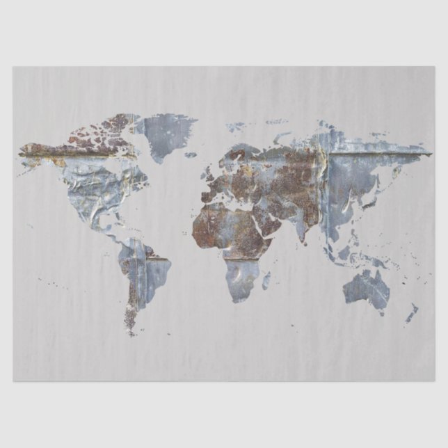 metal map tissue paper (Front)