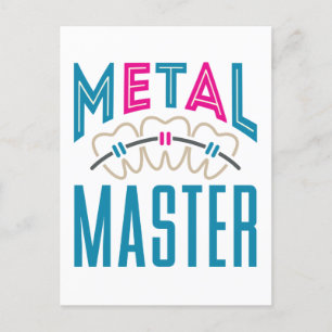 Metal Master Orthodontist Braces Postcard