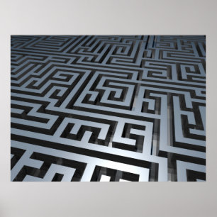 Metal Maze Poster