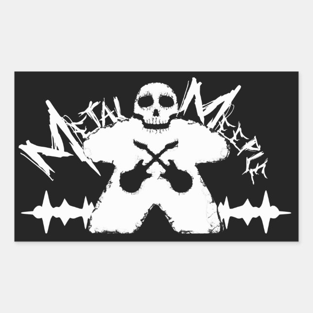 Metal Meeple - Sticker (Front)