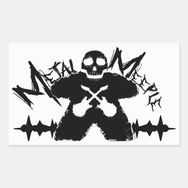 Metal Meeple - Sticker (Front)