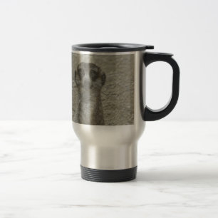 metal meerkat travel mug