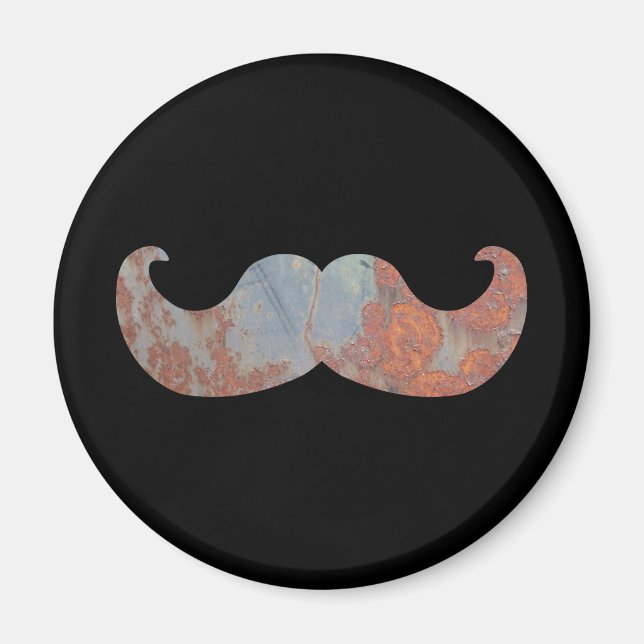 Metal Moustache Magnet (Front)