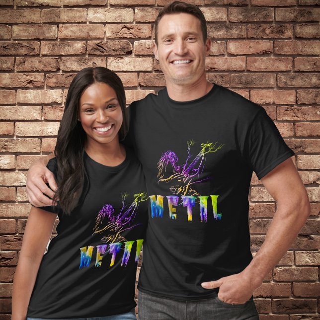 METAL Music Guitar Player  Abstract T-Shirt (Creator Uploaded)