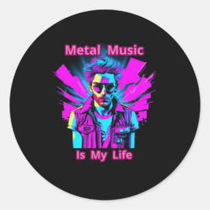 Metal Music Is My Life Sticker