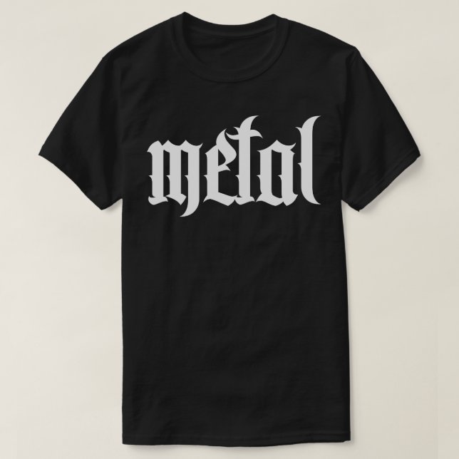 metal music tattoo T-Shirt (Design Front)