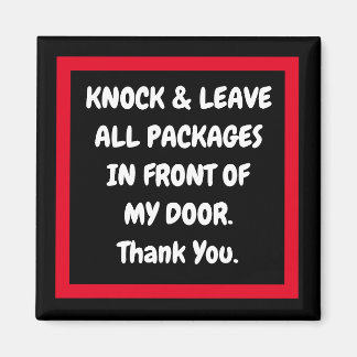 METAL NOTES AMAZON, FEDEX, USPS, LEAVE PKGS MAGNET