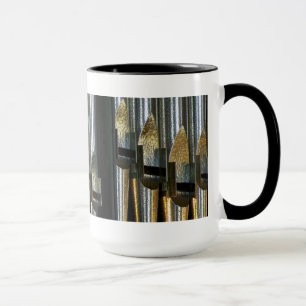 Metal organ pipes mug