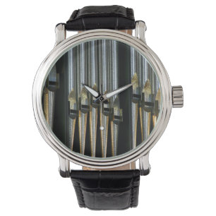 Metal organ pipes watch