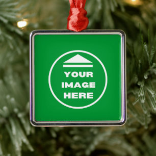 Metal Ornament - Personalised - Add Image / Text 
