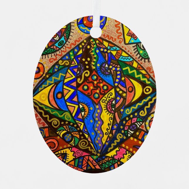 Metal Oval Ornament (Front)