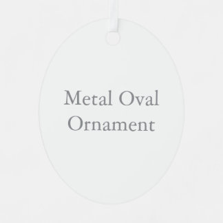 Metal Oval Ornament