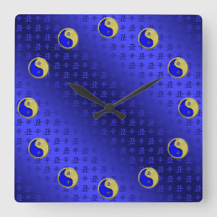 Metal Ox Square Wall Clock