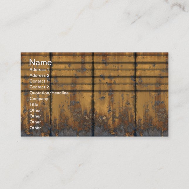 Metal Panels1 Business Card (Front)