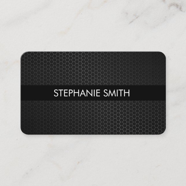 Metal Pattern Business Card (Front)