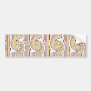 Metal pattern with shine bumper sticker