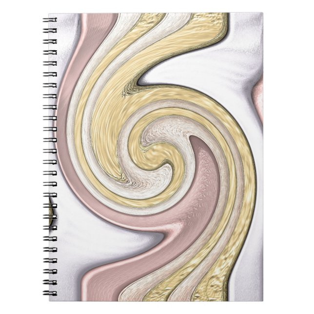 Metal pattern with shine notebook (Front)