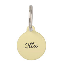 Metal Personalized Minimalistic Pet Dog or Cat Tag