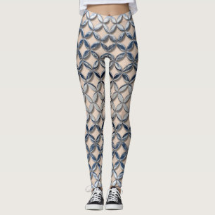 Metal Petals Leggings