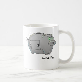 Metal Pig Coffee Mug