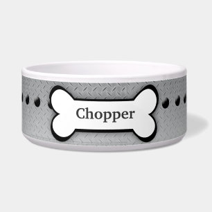 Metal Plate Customised Pet Dog Food Bowl