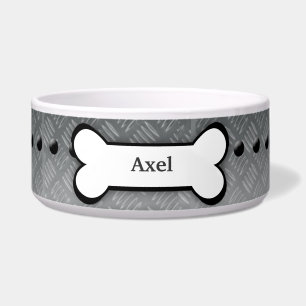Metal Plate Customised Pet Dog Food Bowl