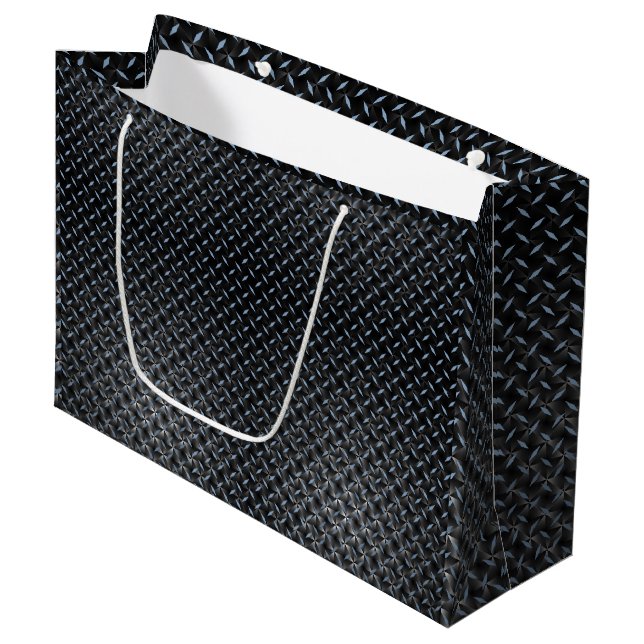 Metal Plate pattern 02 Large Gift Bag (Front Angled)