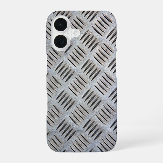 Metal Plate Texture iPhone 16 Case (Back)