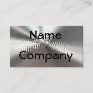Metal Plates Circular Design Business Cards