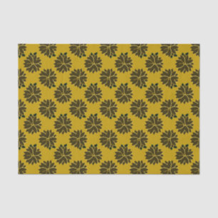 Metal Poinsettia Flowers-5-Gold-TISSUE WRAP Tissue Paper