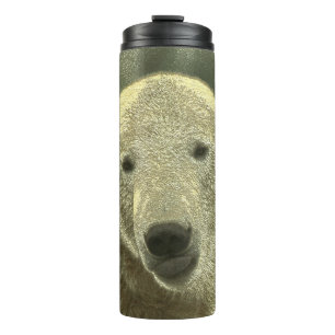 metal polar bear thermal tumbler