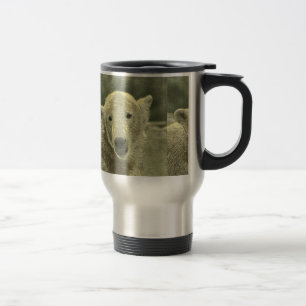metal polar bear travel mug