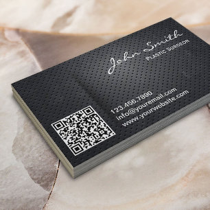 Metal QR Code Plastic Surgeon Business Card