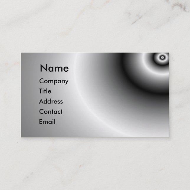 Metal reflection business card (Front)