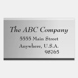 Metal Return Address Labels Stickers