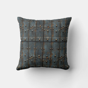 Metal Rivets Throw Pillow