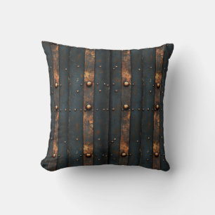 Metal Rivets Throw Pillow