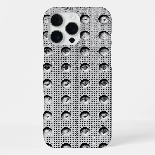 Metal Road Plate iPhone Case (Back)