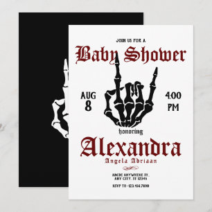 Metal Rock Baby Shower Invitation