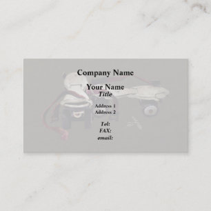 Metal Roller Skates With Key Business Card